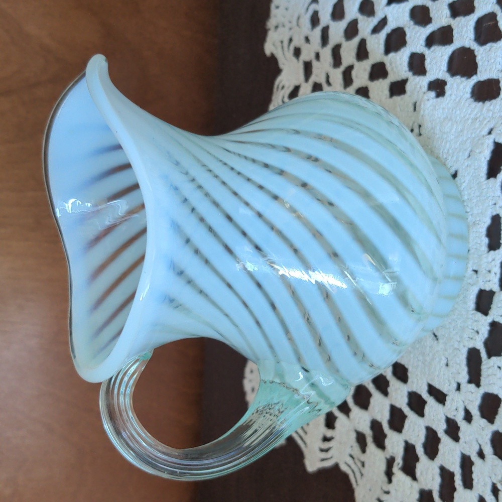 Fenton Gracious Touch Minted Creamer